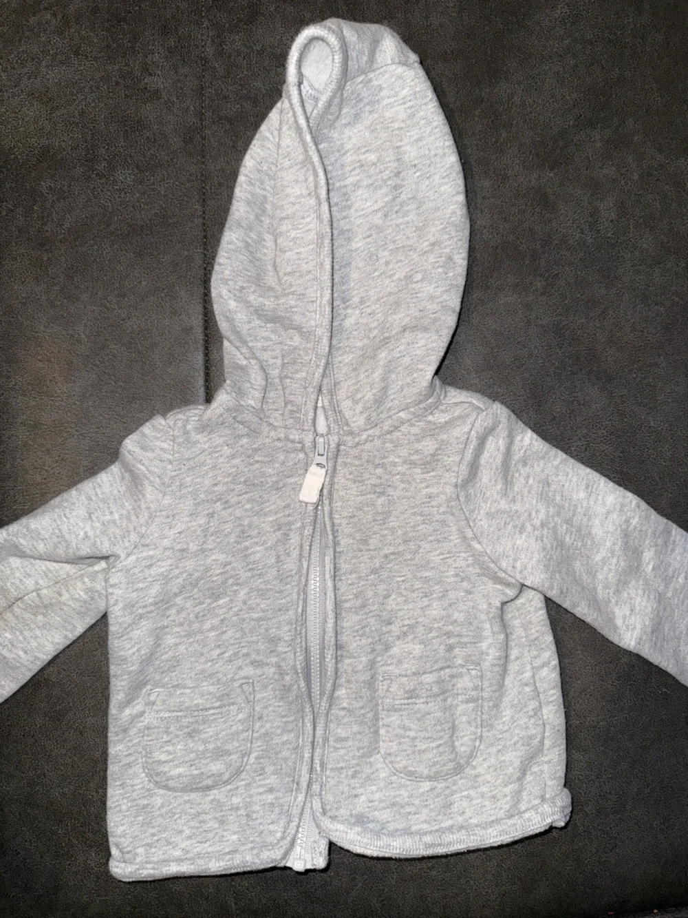 Carter's H&M Navy, Light Gray & Heather Gray Zip Hooded Sweatshirts - 4 Pack